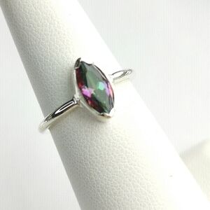 Sterling Silver Mystic Topaz Ring Size 6 🆕